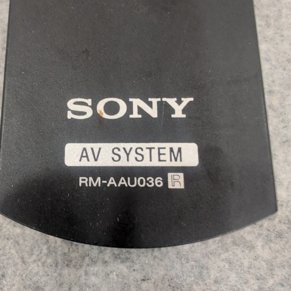 Sony RM-AAU036 AV System Remote Control‎ Black Home Theater Receiver OEM